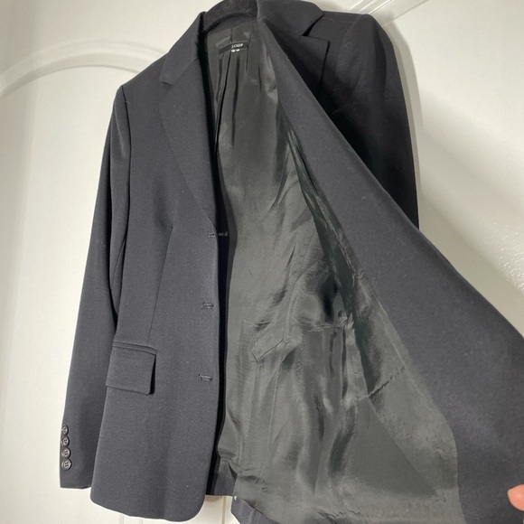 J Crew Black Wool Jacket and Skirt Set - Picture 11 of 15